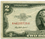 Банкнота США 2 доллара 1953A A 46105739 A. G