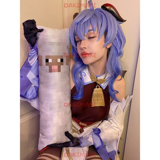 Мини дакимакура Овца Майнкрафт | Minecraft арт. M1227, 60х20 см