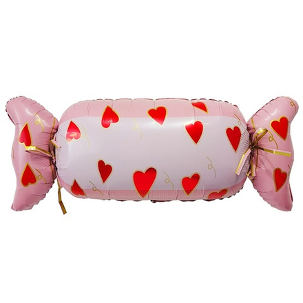 Фольгированный шар-фигура «Конфета с сердечками», 104 см