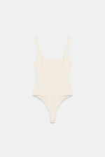 БОДИ С КВАДРАТНЫМ ВЫРЕЗОМ И ЭЛАСТАНОМ - ZARA