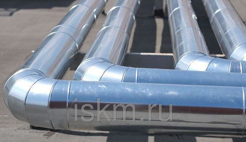 Кожух защитный изоляции, прямой участок оцинкованный КЗИПУ 526/1250/0,5