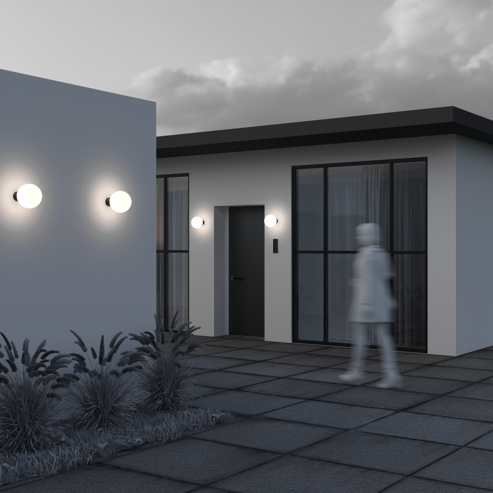 Уличный настенный светильник Outdoor O598WL-01B1