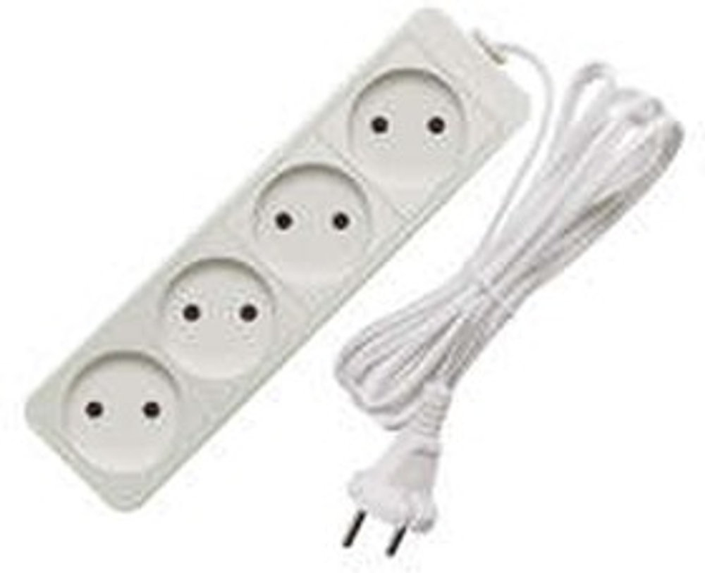 Удлинитель 4х3.0м без заземл. 6А IP20 1.3кВт ШВВП