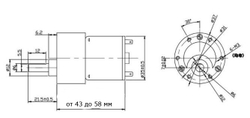 Мотор-редуктор GB37-520/3В/3.5