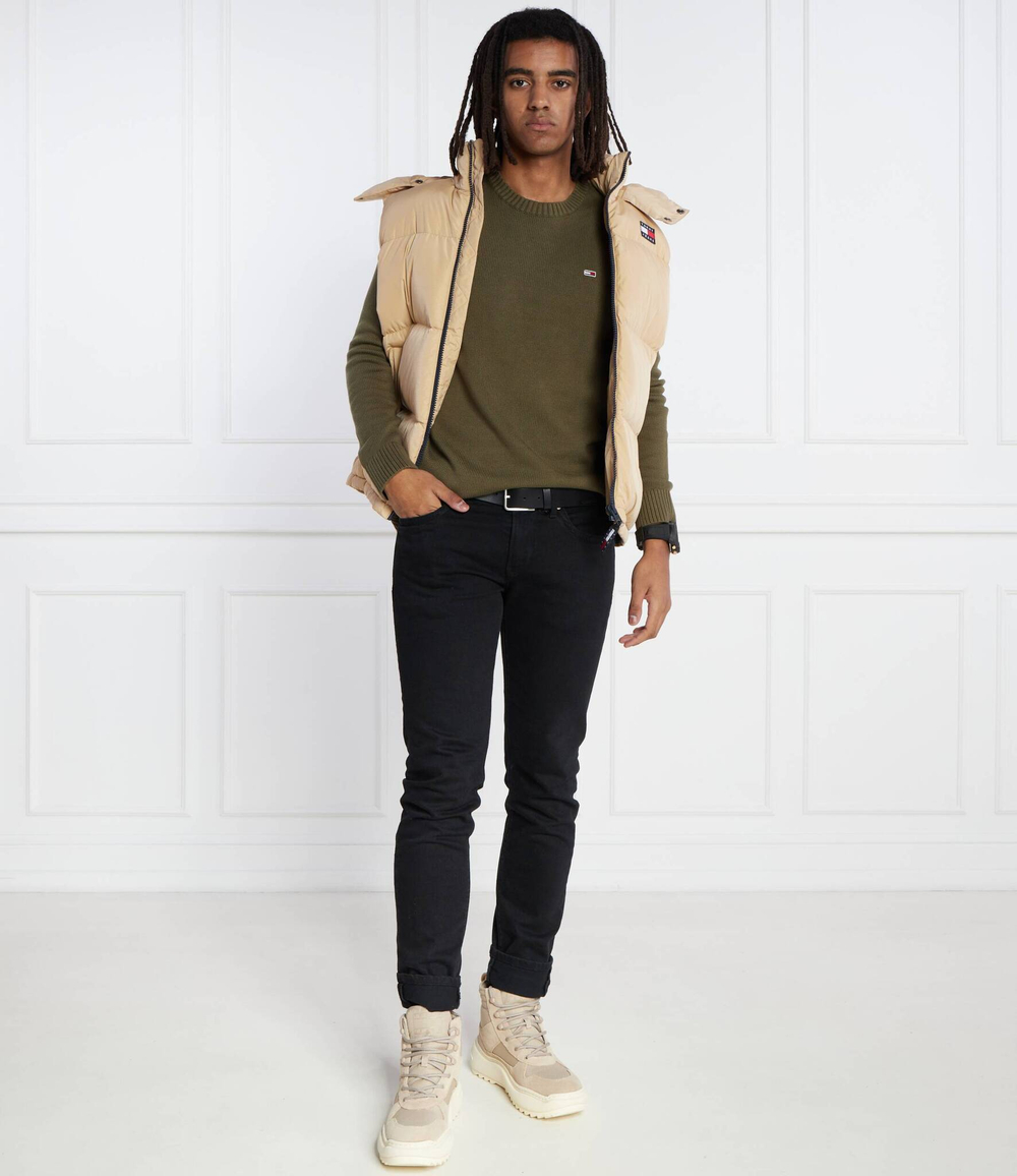 свитер Tommy Jeans - зеленый(DM0DM11856)