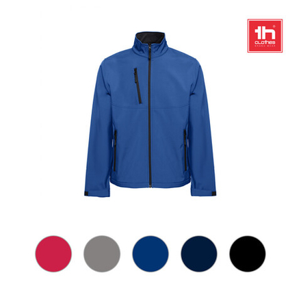 THC EANES. Куртка Softshell (унисекс) из полиэстера и эластана