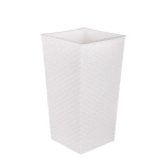 Кашпо напол. Ротанг со вставкой (230х415мм) (белый) (комплект 5 шт)