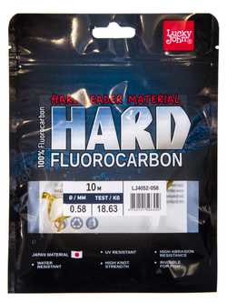 Леска LUCKY JOHN Fluorocarbon Hard 0.58 мм / 10 м