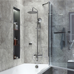 Душевая система 35к IDDIS RAYSB3Fi06 "Ray" лейка "Тропический душ", ХРОМ