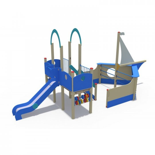 Детский игровой комплекс Лагуна Н-1200 в виде парусника ДИО 07040.1