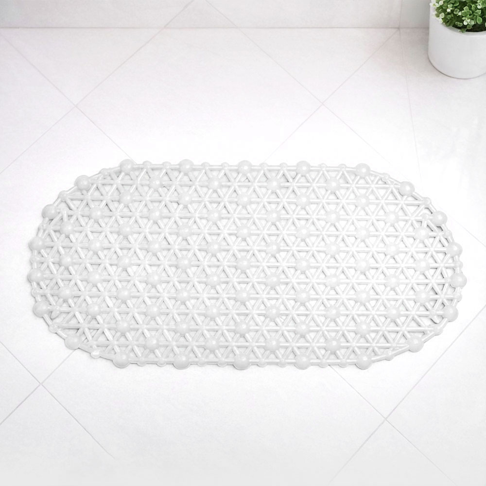 Коврик для ванной матовый Паутинка 37*66см (кремовый)