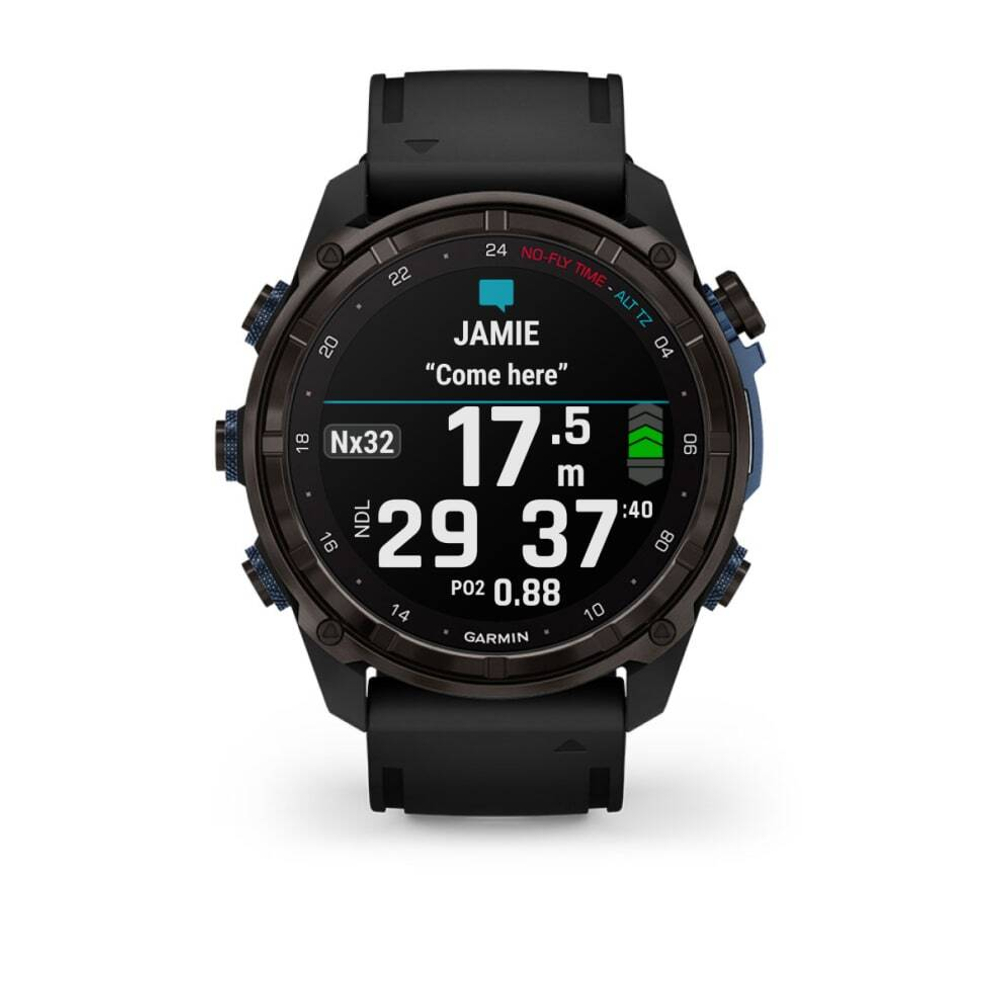 Умные часы Garmin Descent MK3i 51 мм Carbon Gray DLC Titanium with Black