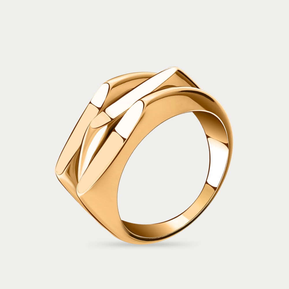 Кольцо женское из розового золота 585 пробы без вставок (арт. 08-108182)