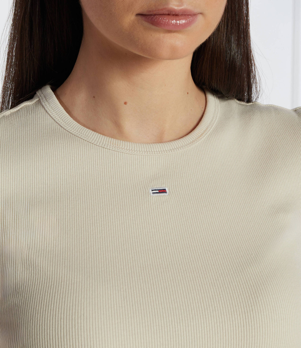 Футболка Tommy Jeans - бежевый(DW0DW17383)