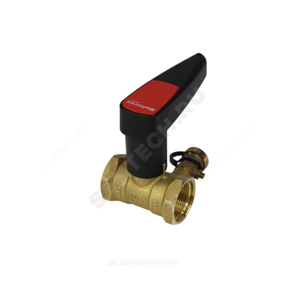Клапан балансировочный ручной латунь Basic Ду 15 G1/2" Ру25 ВР Kvs=1.8м3/ч без ниппелей BROEN 43490000-001003 .