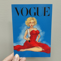 Открытки Блондинки. Vogue