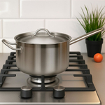 Сотейник 6,3л нерж тройное дно d240мм h100мм с двумя ручками, индукция, LUXSTAHL