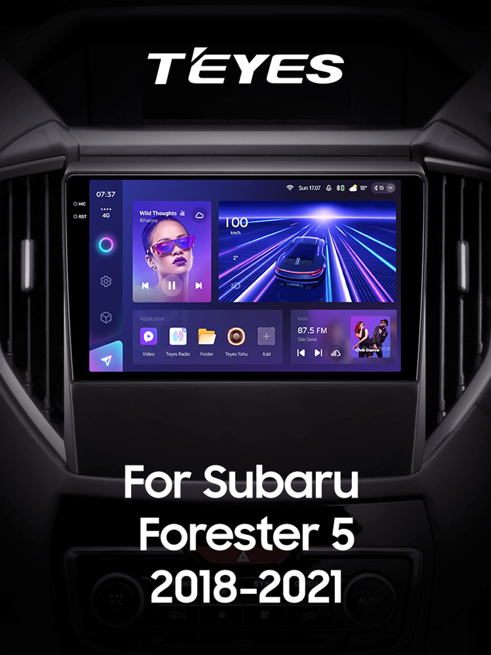 Teyes CC3 2K 9"для Subaru Forester 5 2018-2021