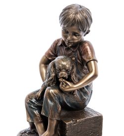 Veronese WS-955 Статуэтка «Мальчик с собакой»