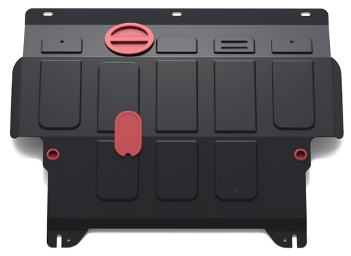 Защита картера и КПП АвтоБроня для Mazda 2 DE (V - 1.5) 2007-2015/Mazda Demio DE (V - 1.5) 2007-2014, штампованная, сталь 1.8 мм, с крепежом, 111.03801.2