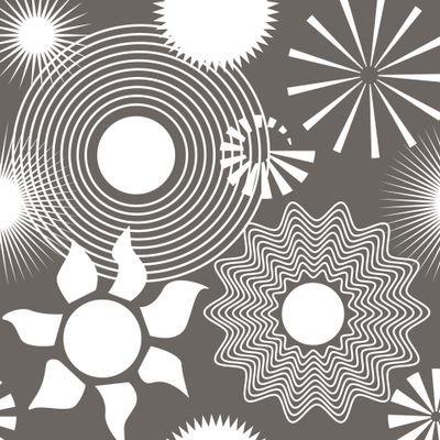 Белые солнышки дизайн SIcolor