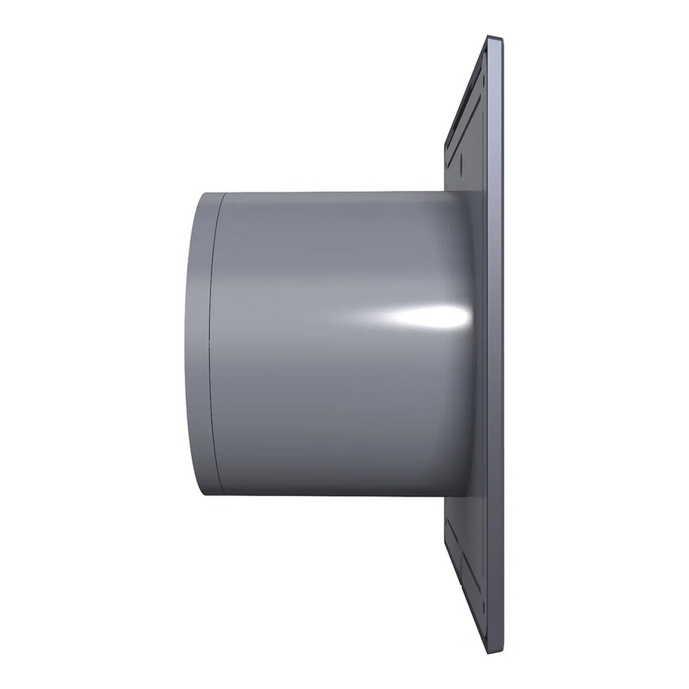 Вентилятор вытяжной D100 SLIM 4С dark gray metal с обратным клапаном  DICITI