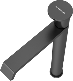 Смеситель для раковины STWORKI Лерум S04020GB вороненая сталь