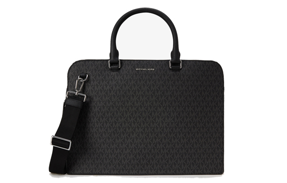 MICHAEL KORS MK Cooper Artificial Leather Handbag Briefcase Large Men"s Black