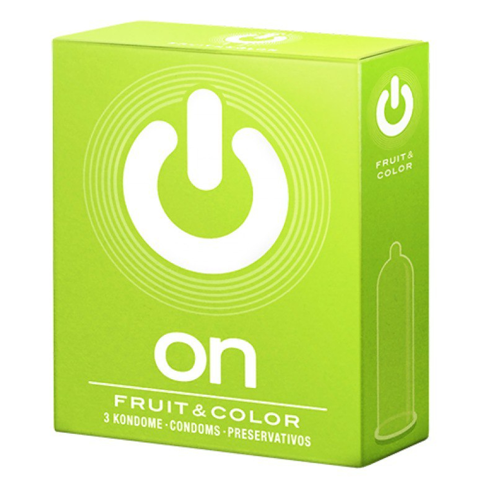 Презервативы ON fruit & color №3 - цветные, ароматизированные 54mm