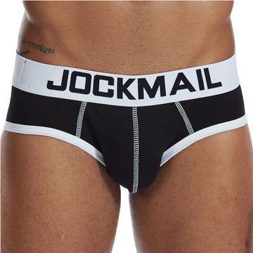 Мужские трусы брифы черные JOCKMAIL JM2032-2