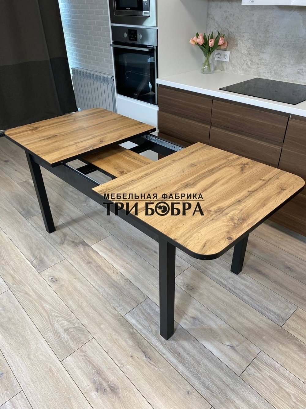 Большой кухонный стол "Макси", дуб вотан