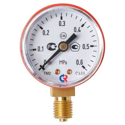 ТМ-210Р.00(0-0,6MPa)M12х1,5.2,5 С3Н8 МАНОМЕТР 50 мм, ТИП - ТМ-210Р, М12х1,5 (снизу), 0-0,6MPa, кл.2,