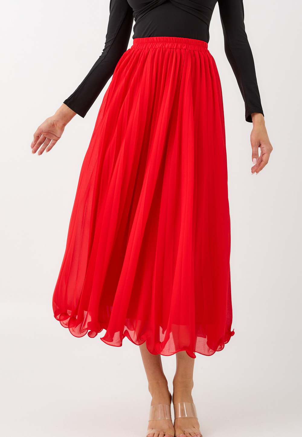 Юбка плиссе макси 90