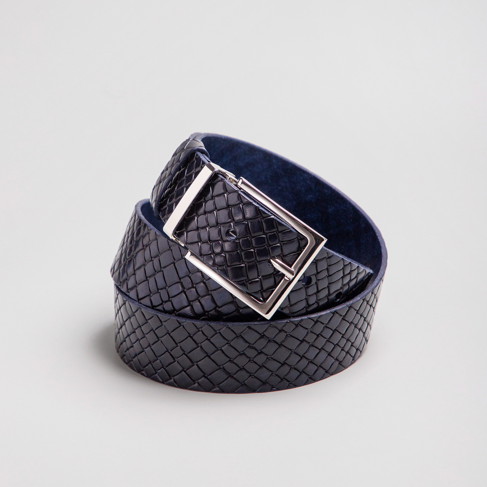 Ремень Treccia Old, натуральная кожа (Италия), пряжка 40мм, замак