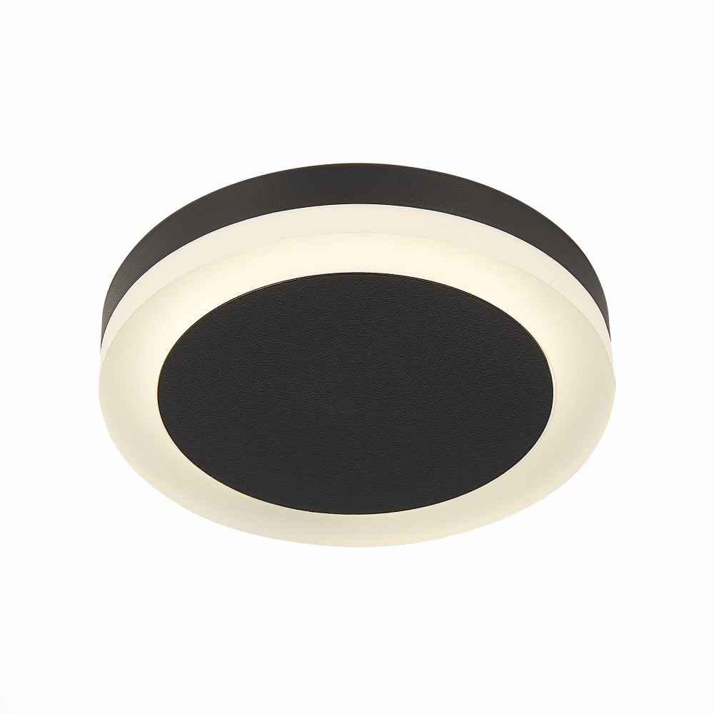 ST104.442.06 Светильник встраиваемый Черный LED 1*6W 4000K 468Lm Ra&gt;80 120° IP20 D110xH20 170-240V