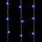 Светодиодный занавес 2*3 м., 600 синих LED ламп, облегченный, прозрачный провод ПВХ, LTC (PCL600NOT-10-2B)