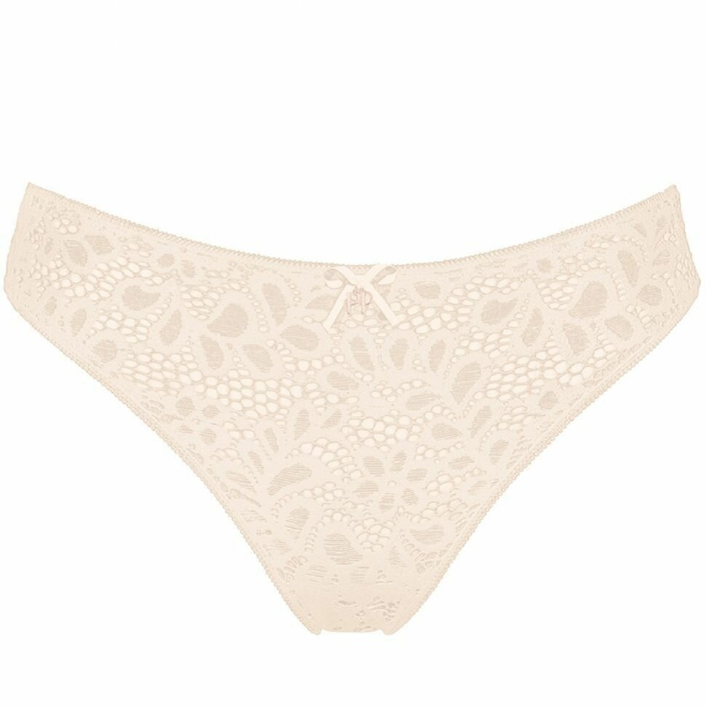 Кружевные трусики-бразилиана Amy (Размер: M) (Цвет: пудровый)