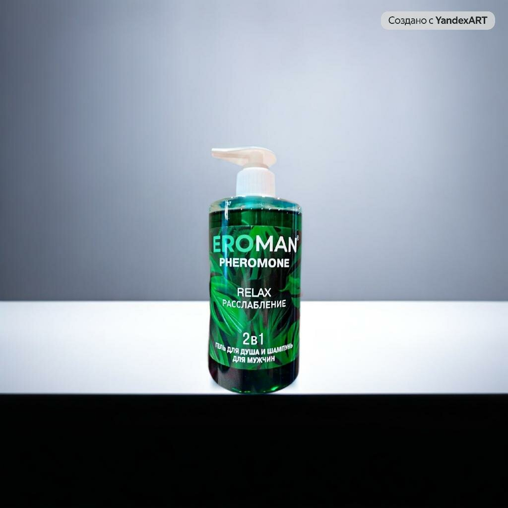 Гель для душа и шампунь Биоритм RELAX, мужской, 2в1, с феромонами, 430мл