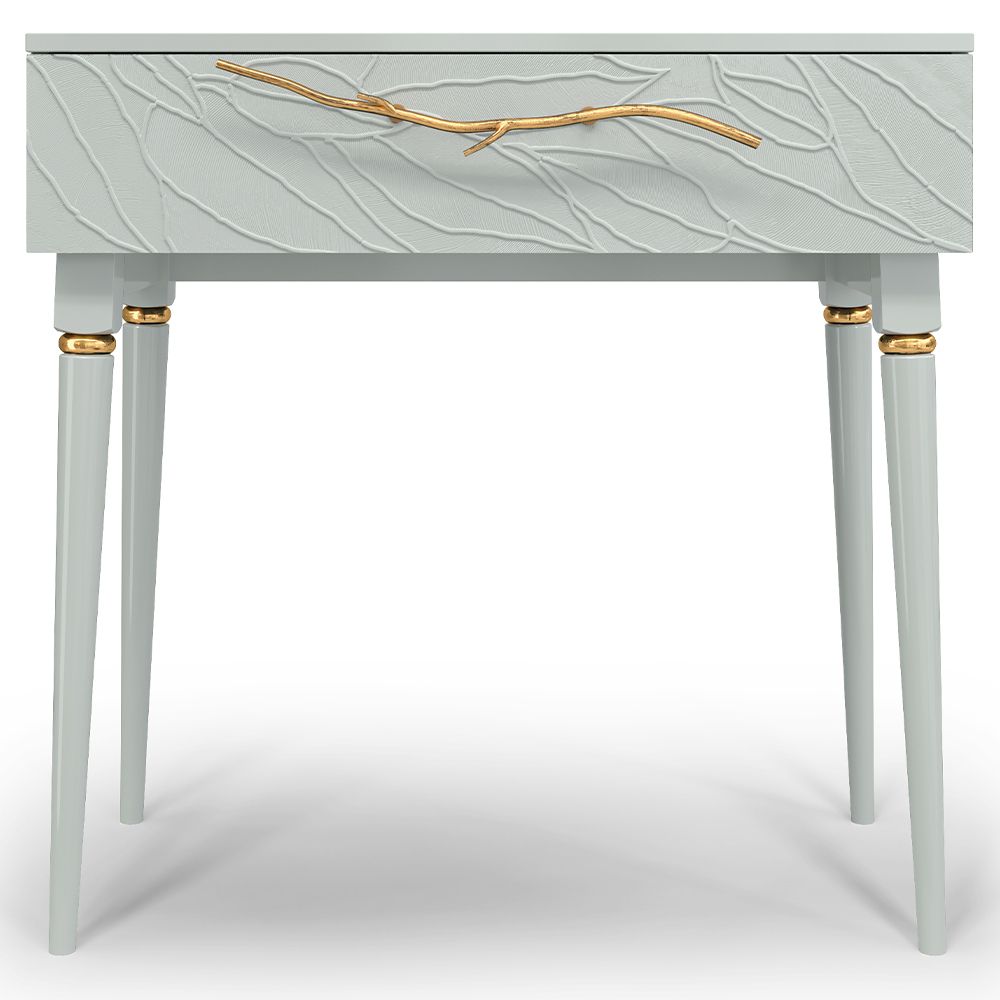 Консоль Арт Колор leaves Классик Голд Серый дым