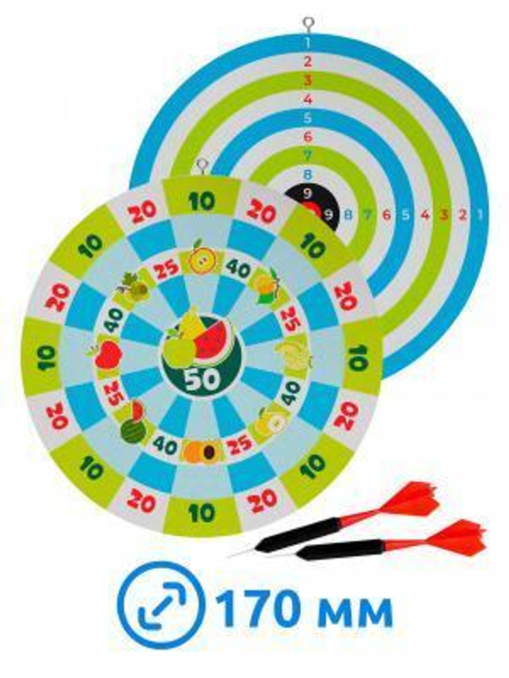 Дартс круглый d170мм арт.ДМ11584 (Лидер)