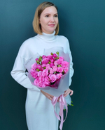 Кустовая пионовидная роза Леди Бомбастик,9 шт(00423)