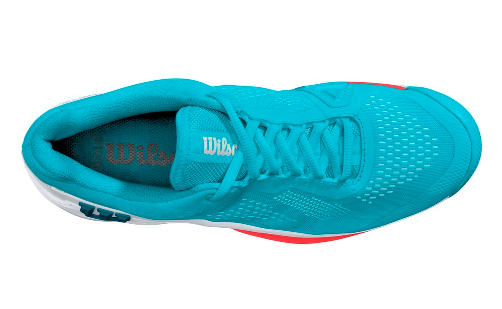 Женские Кроссовки теннисные Wilson Rush Pro 4.0 W - scuba blue/white/fiery coral