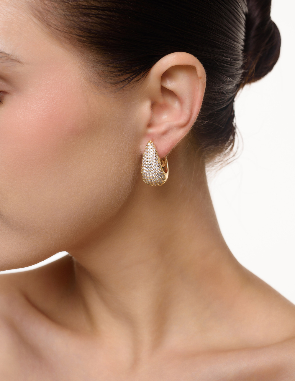 Серьги "Shine Double Drop" Gold