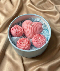 Набор свечей "Нежность" из соевого воска (аромат Bitter Peach)