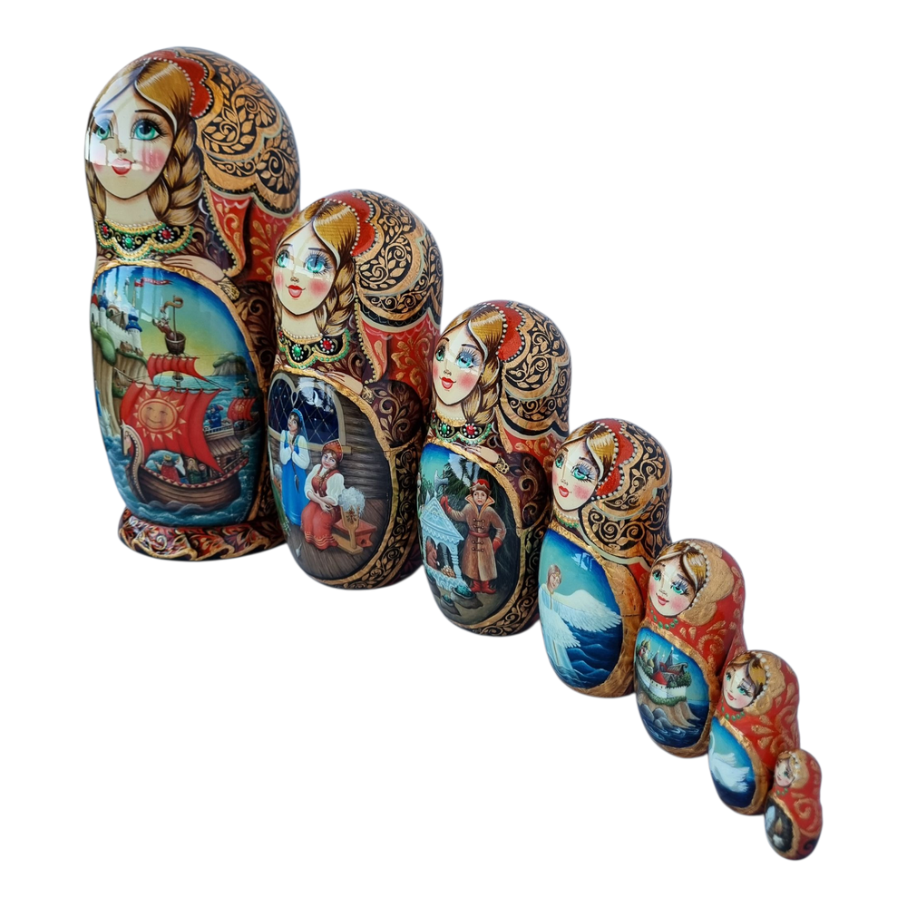 Матрёшка 21см "Царь Салтан" 7мест
