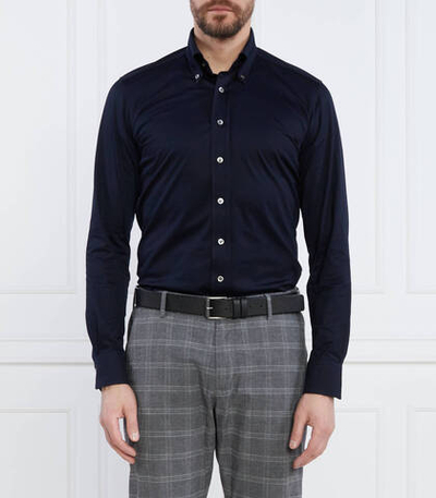 Рубашка Emanuel Berg - темно-синий (TR-Trento SFJ4)