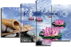 Модульная картина "Цветок лотоса"