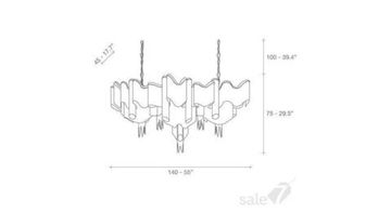 Люстра Terzani STREAM by Terzani 140 cm