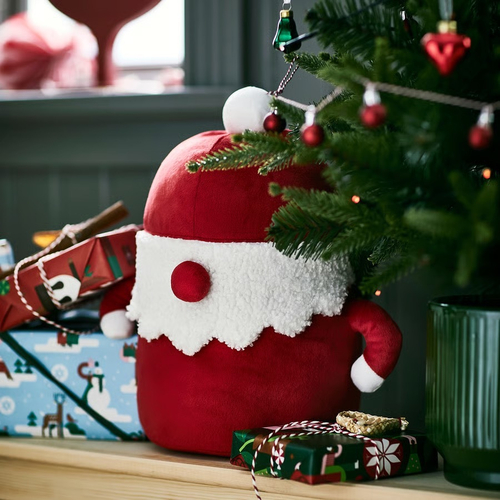 ВИНТЕРФИНТ VINTERFINT Мягкая игрушка 35 см Дед Мороз, красный