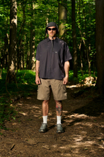 Рубашка Blue Monte Lightweight and Breathable Short-Sleeved Shirt "Usnea Green”Cliff Gray"